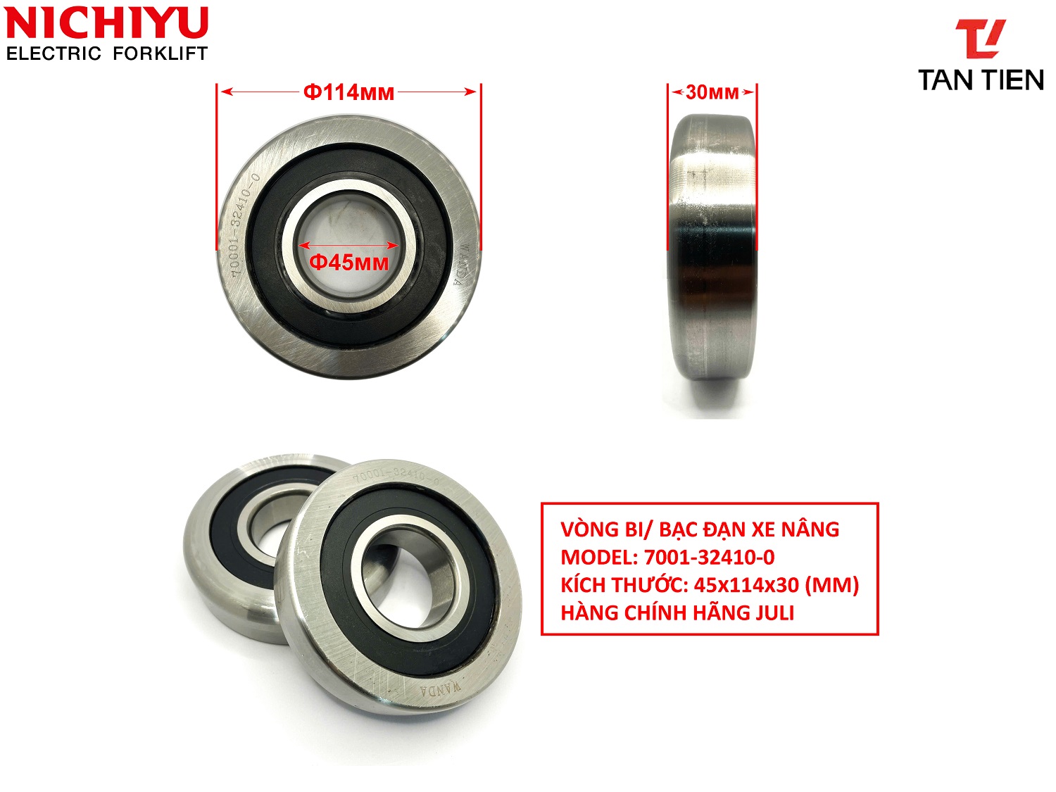 Vòng Bi Nichiyu 70001-32410-0